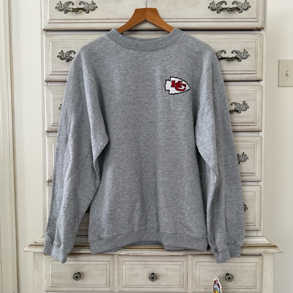 NFL Kansas City Embroidered Grey Sweatshirt